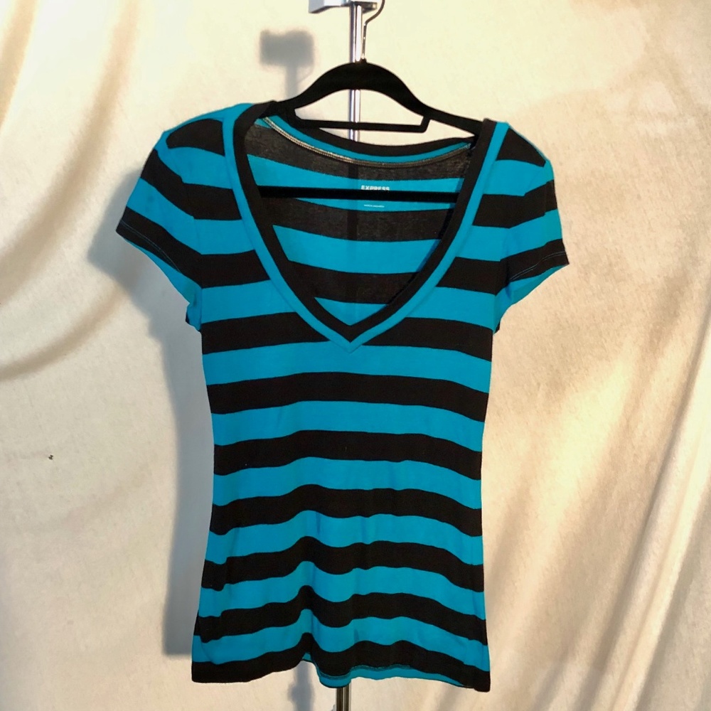 Express Sexy Basics Striped Shirt